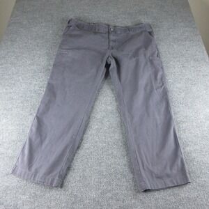 Lee Extreme Motion Pants Mens 42x30 Gray Straight Stretch Chino Workwear